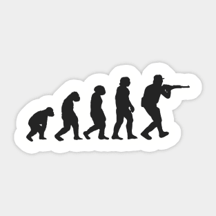 Survivalism evolution Sticker